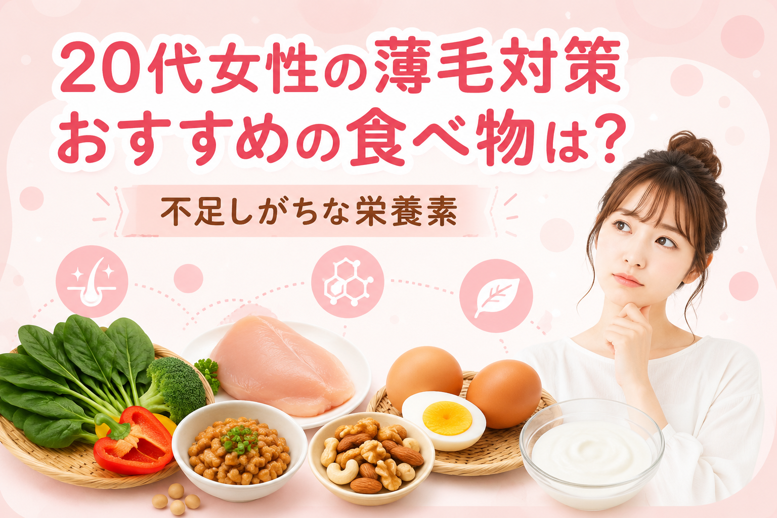20代 女性 薄毛 食べ物
