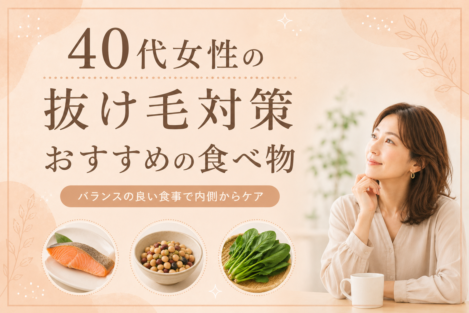 40代 女性 抜け毛 食べ物