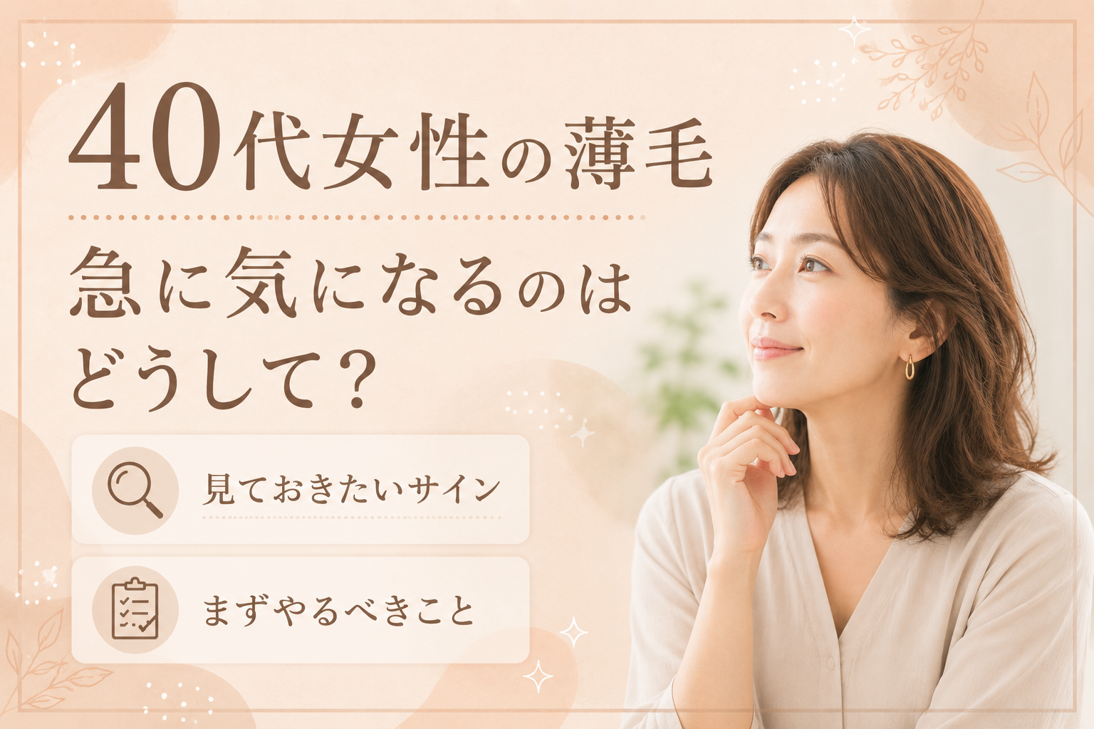 女性 薄毛 40代