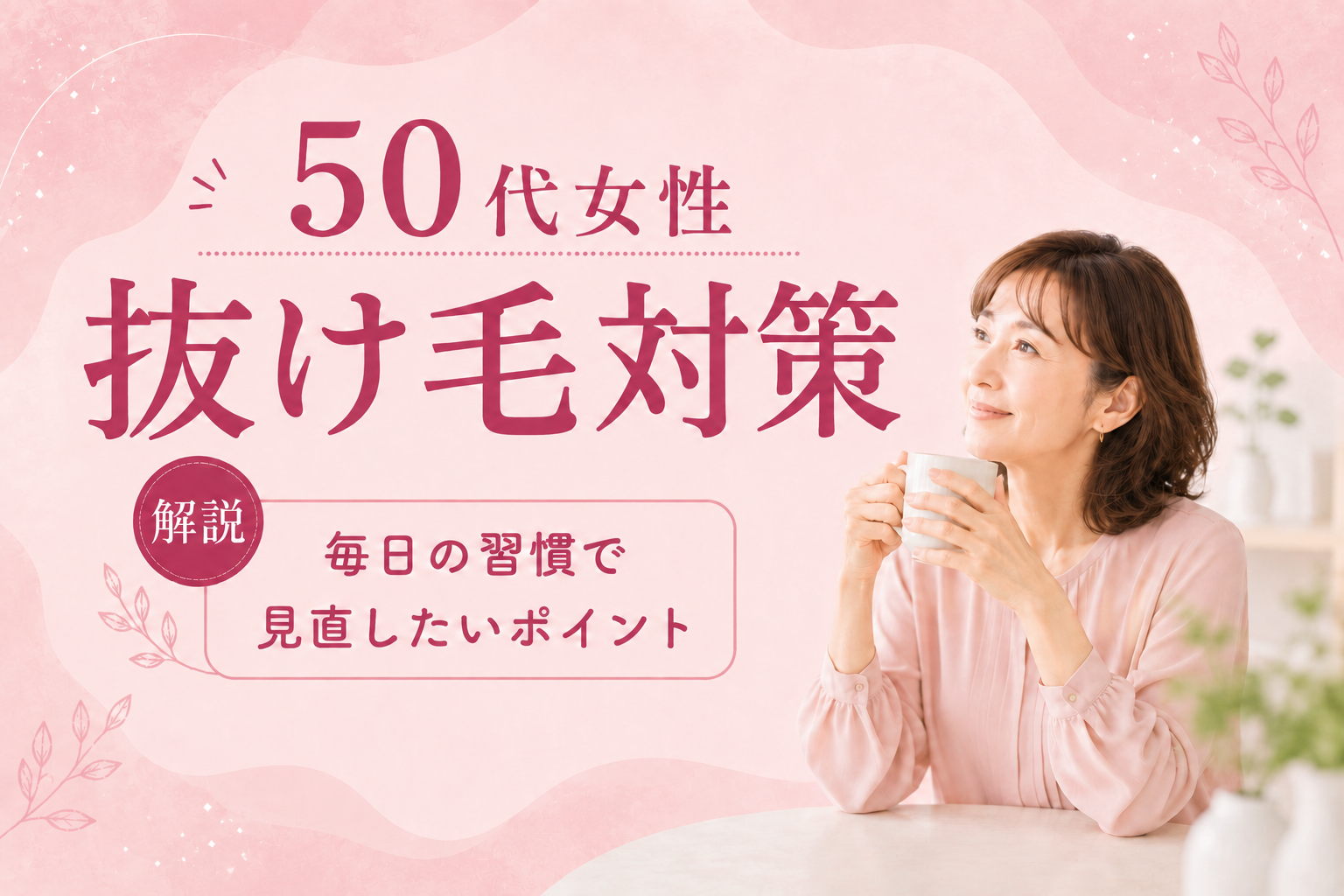 50代女性 抜け毛 対策