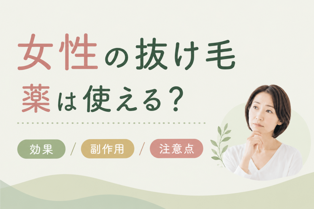 女性 抜け毛 薬