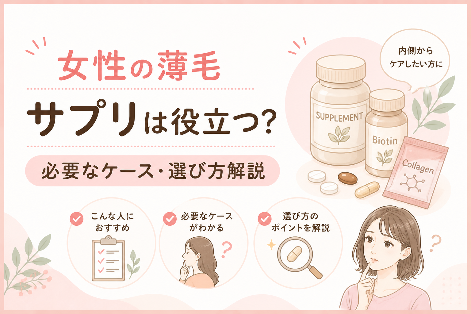 女性　薄毛　サプリ