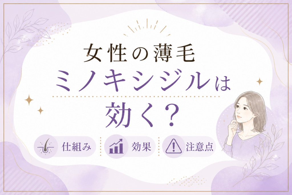 女性 薄毛 ミノキシジル