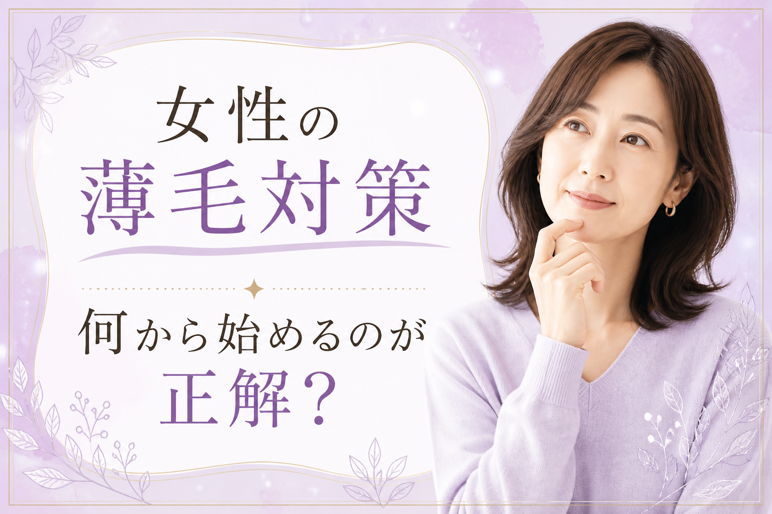 女性　薄毛対策